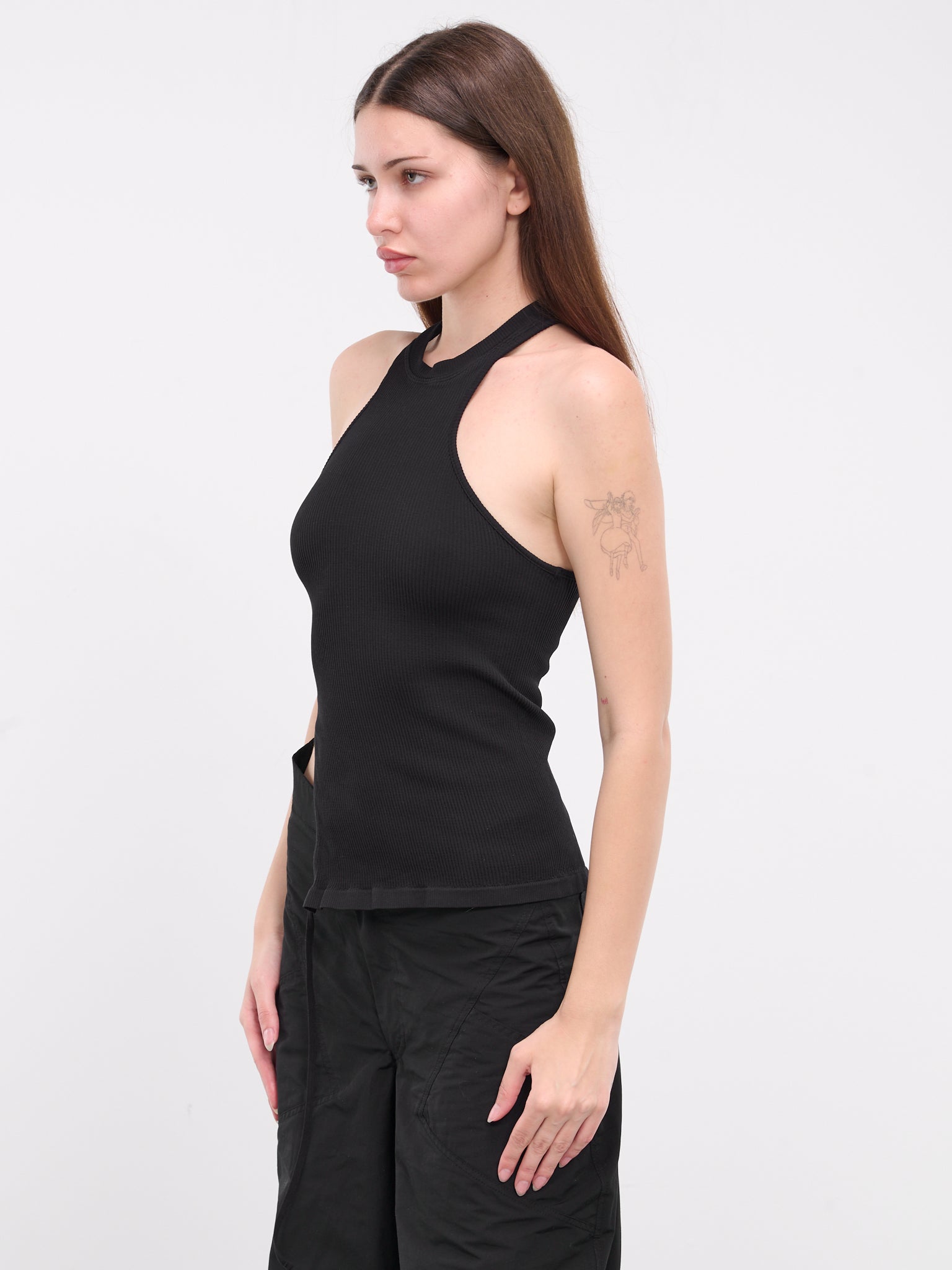 Ribbed Jersey Tank (TO020324730473-BLACK)