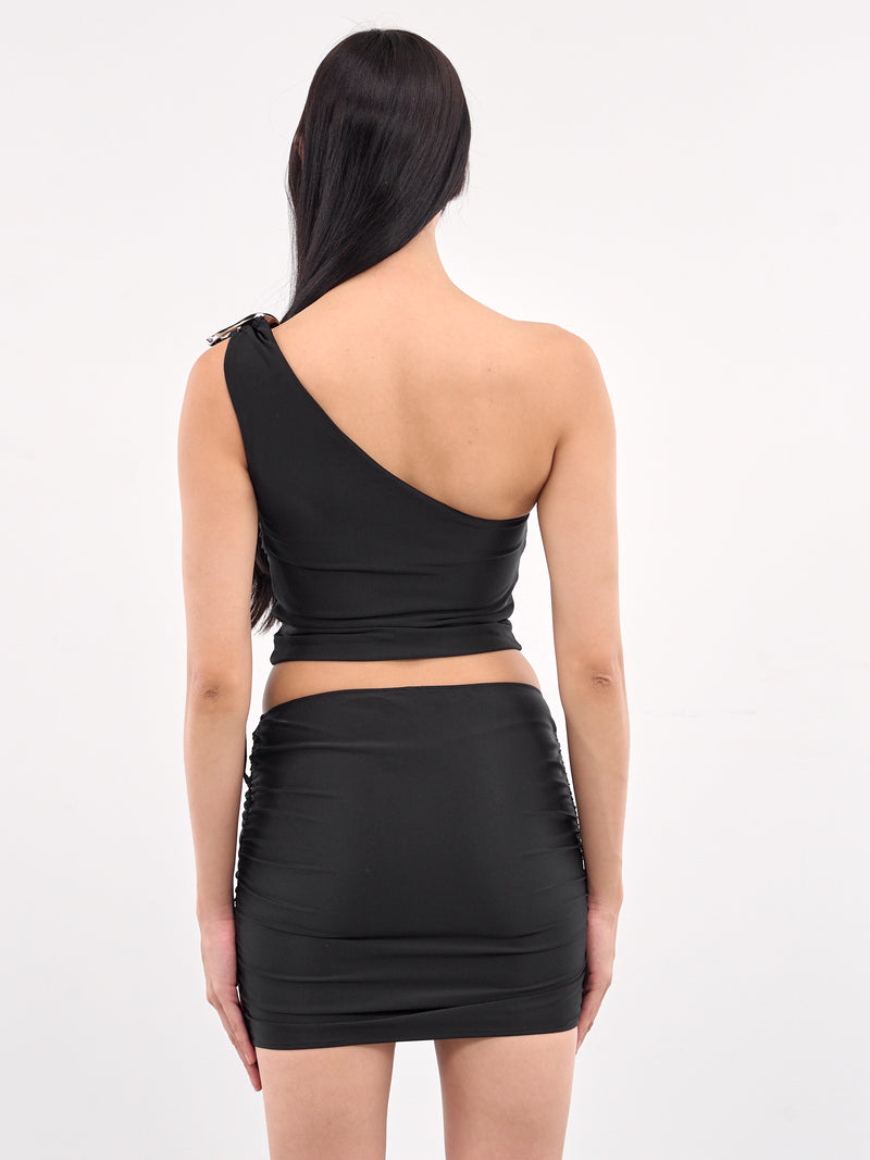 Anqa Wrap-Up Buckle Top (TO05-BS-BLACK)