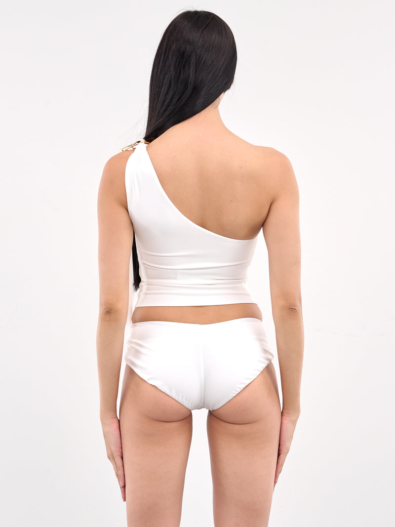 Anqa Wrap-Up Buckle Top (TO05-WG-WHITE)