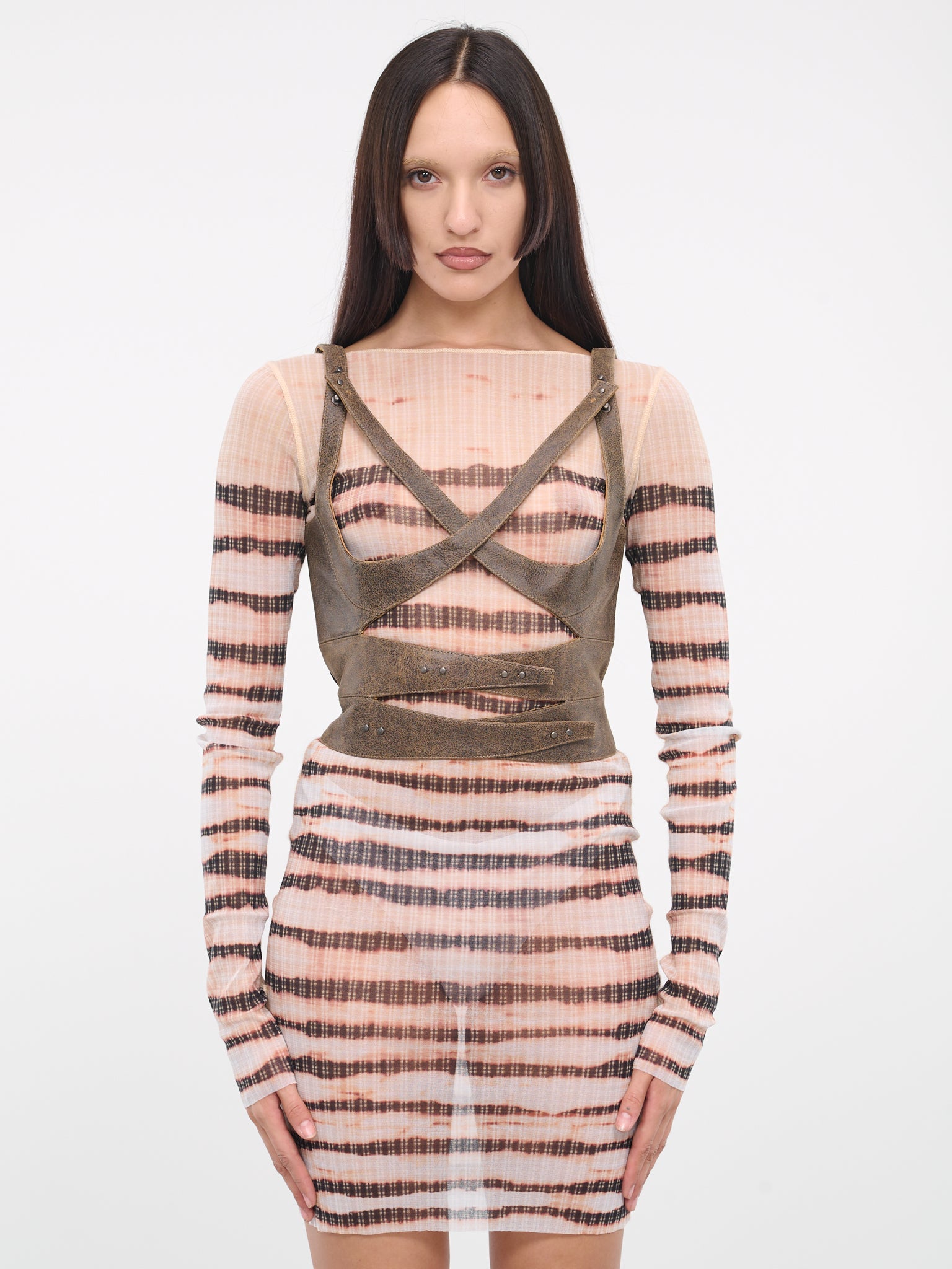KNWLS Bustier Harness (TO089-L504-60-BROWN)