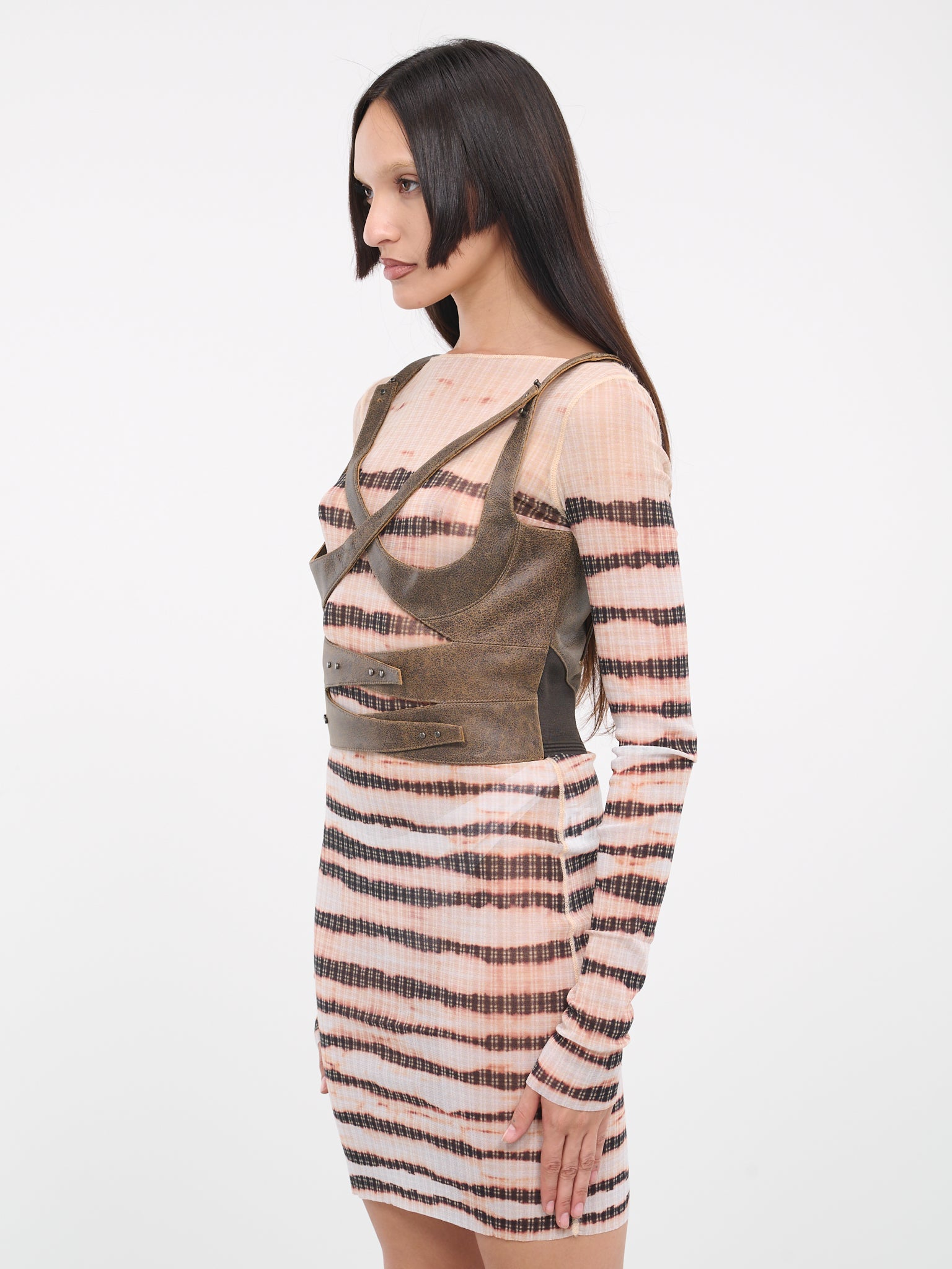 KNWLS Bustier Harness (TO089-L504-60-BROWN)