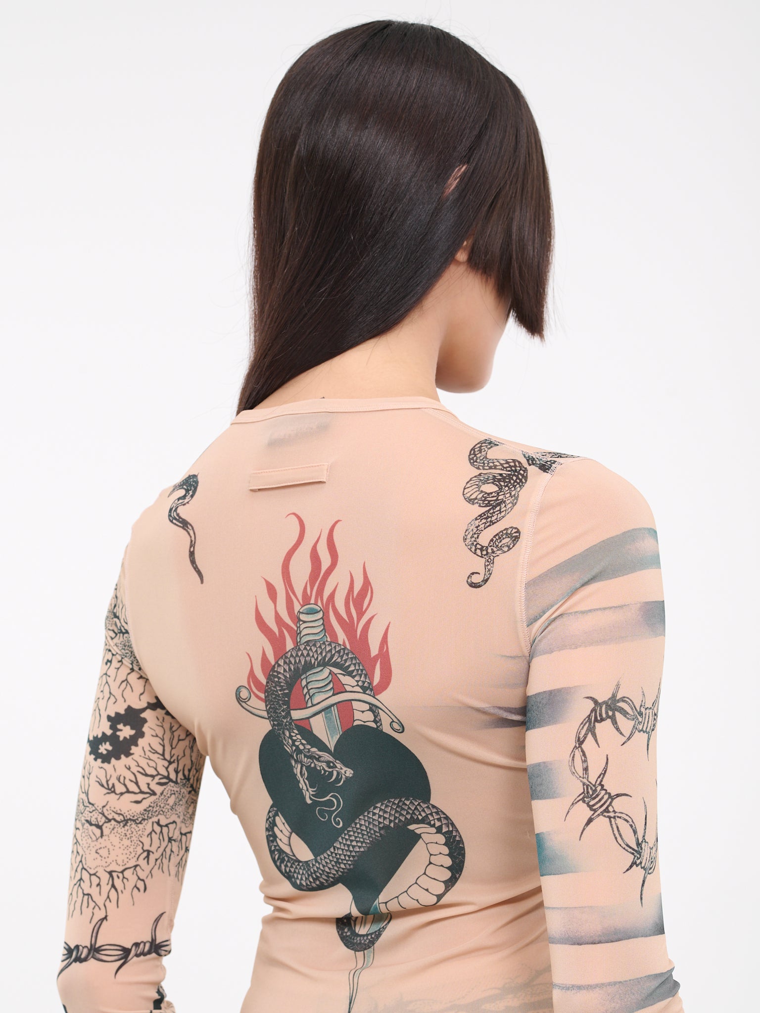 KNWLS Trompe l'oeil Tattoo Top (TO090-J521-630200-MULTI)