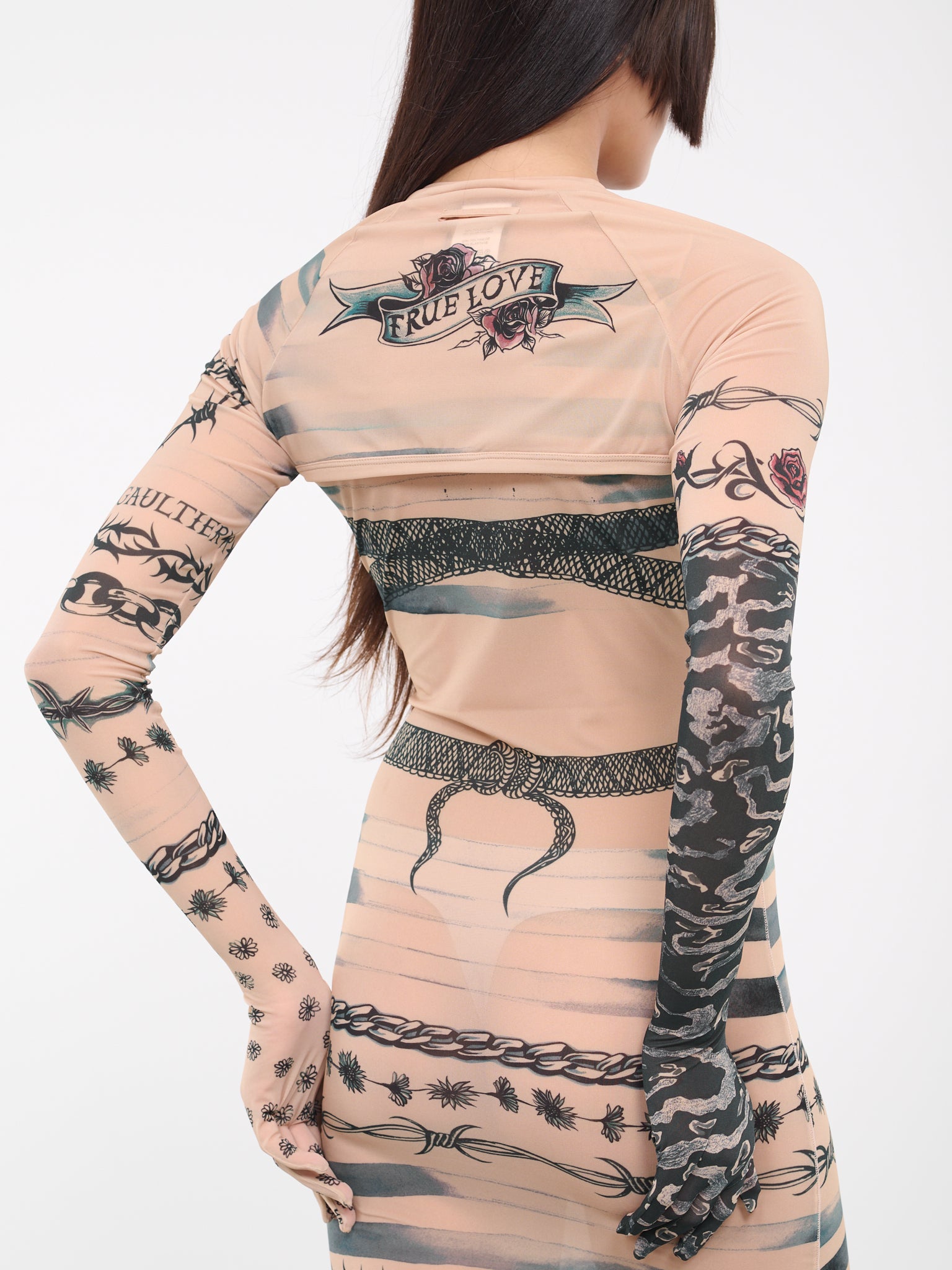 KNWLS Trompe l'oeil Tattoo Shrug (TO091-J522-630200-MULTI)