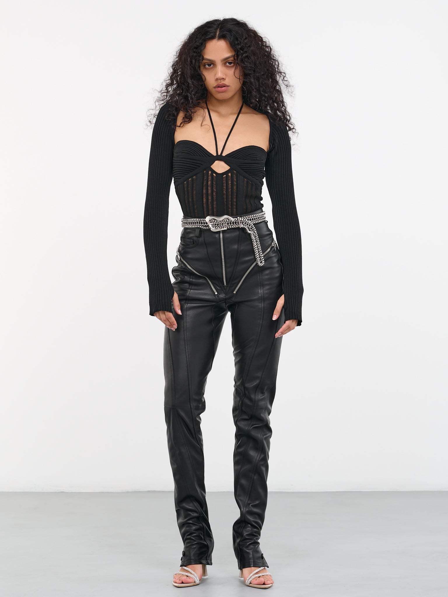 Black knit shrug sales