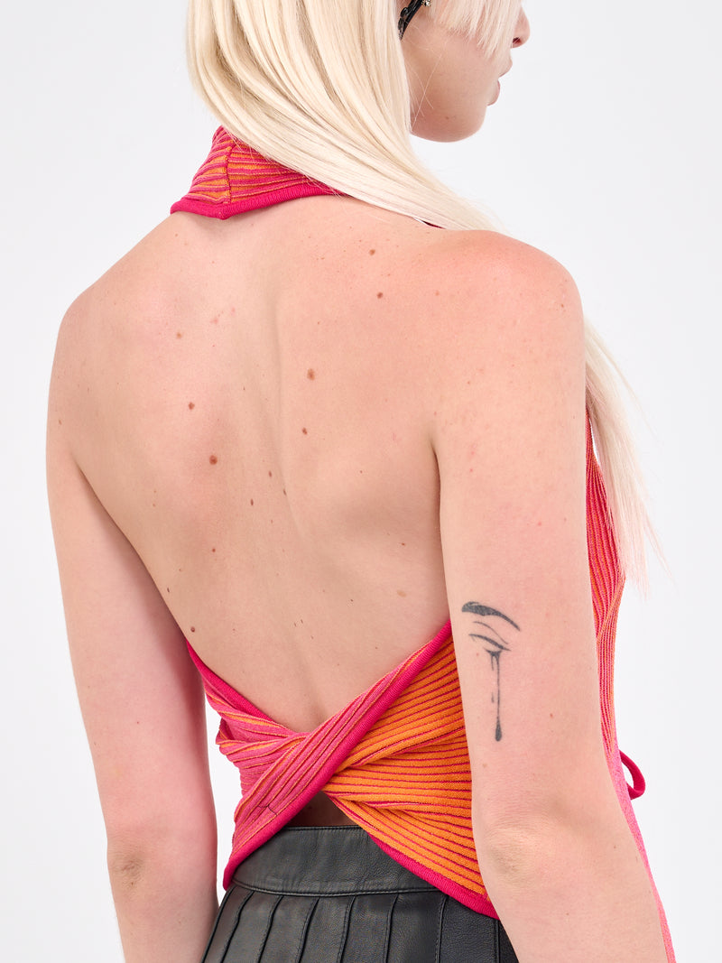 Rib Knit Twisted Top (TO17947268-1265-SEX-ON-THE-BEA)