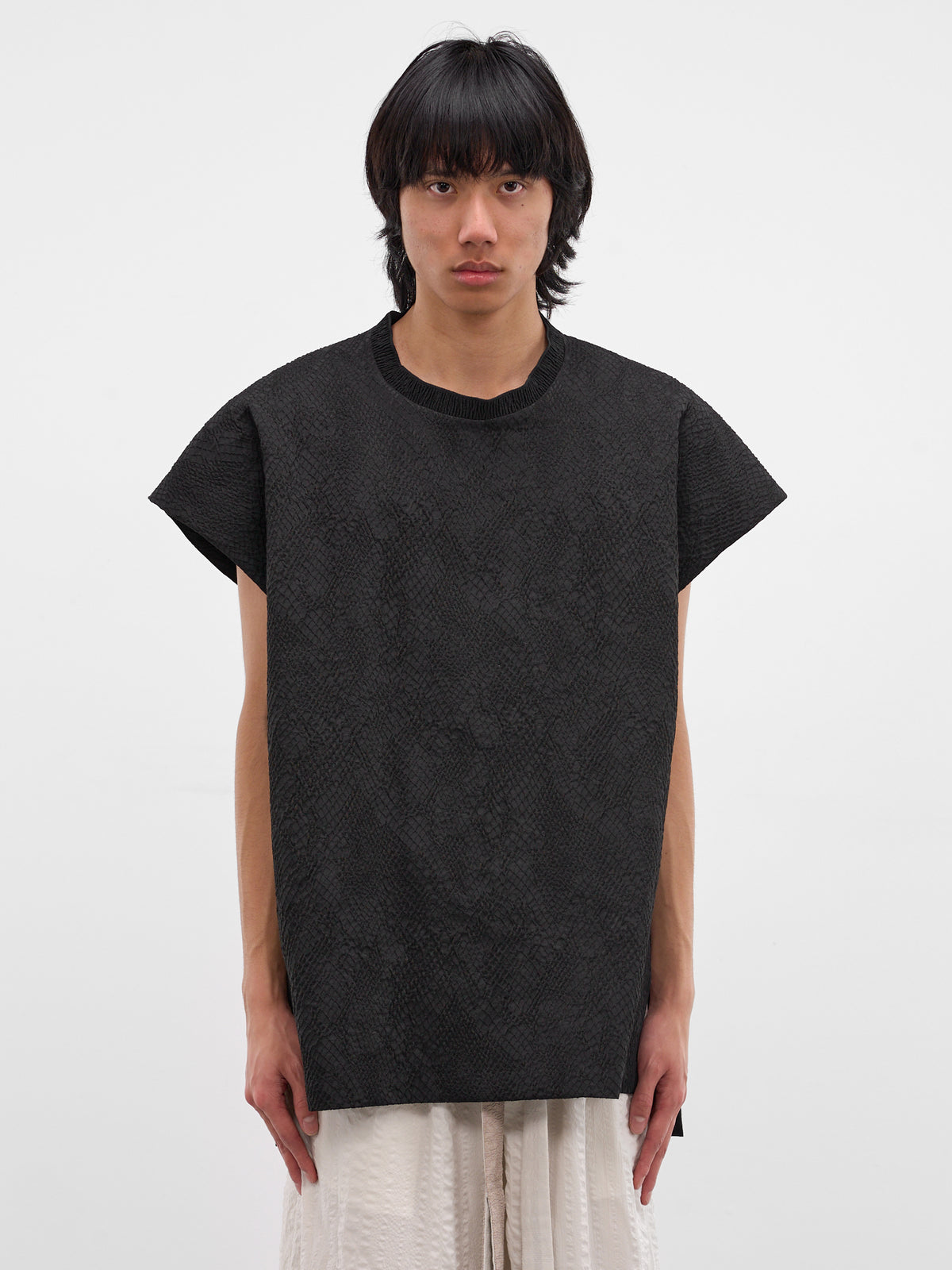 Toga Black Textured Paneling Top (TOGA-BLACK-SLAKE)