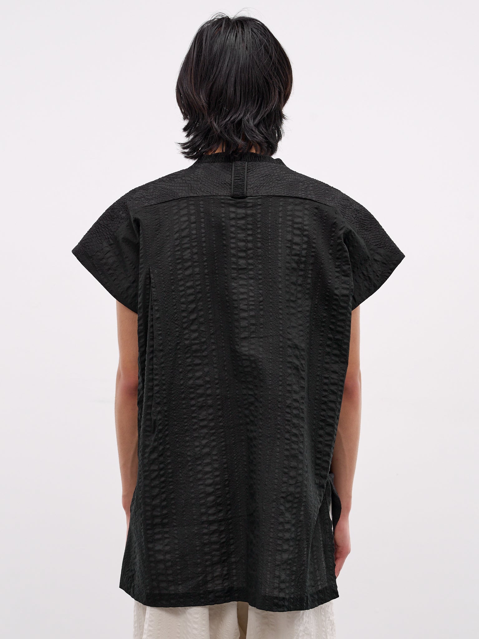 Toga Black Textured Paneling Top (TOGA-BLACK-SLAKE)