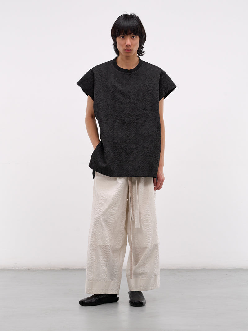 Toga Black Textured Paneling Top (TOGA-BLACK-SLAKE)