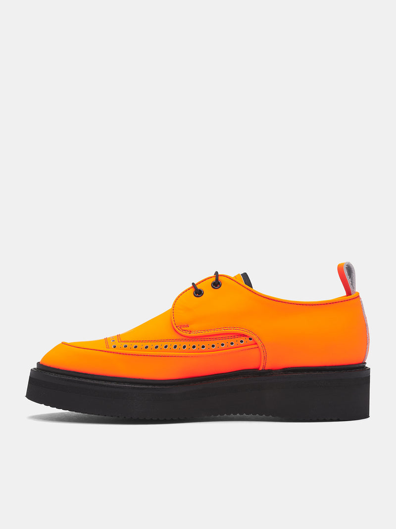 'Tom' Orange Leather Brogue Creepers (TOM-ORANGE)