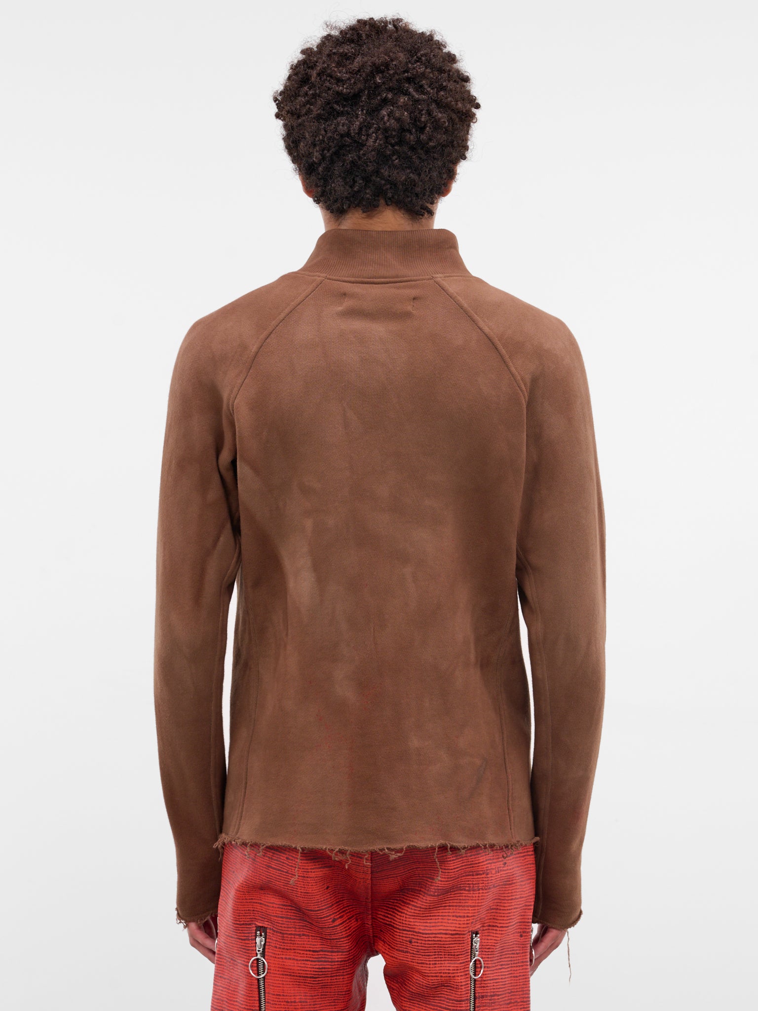 Brown Essential Jersey Zip Jacket (TOP-ESSZIP-BROWN)