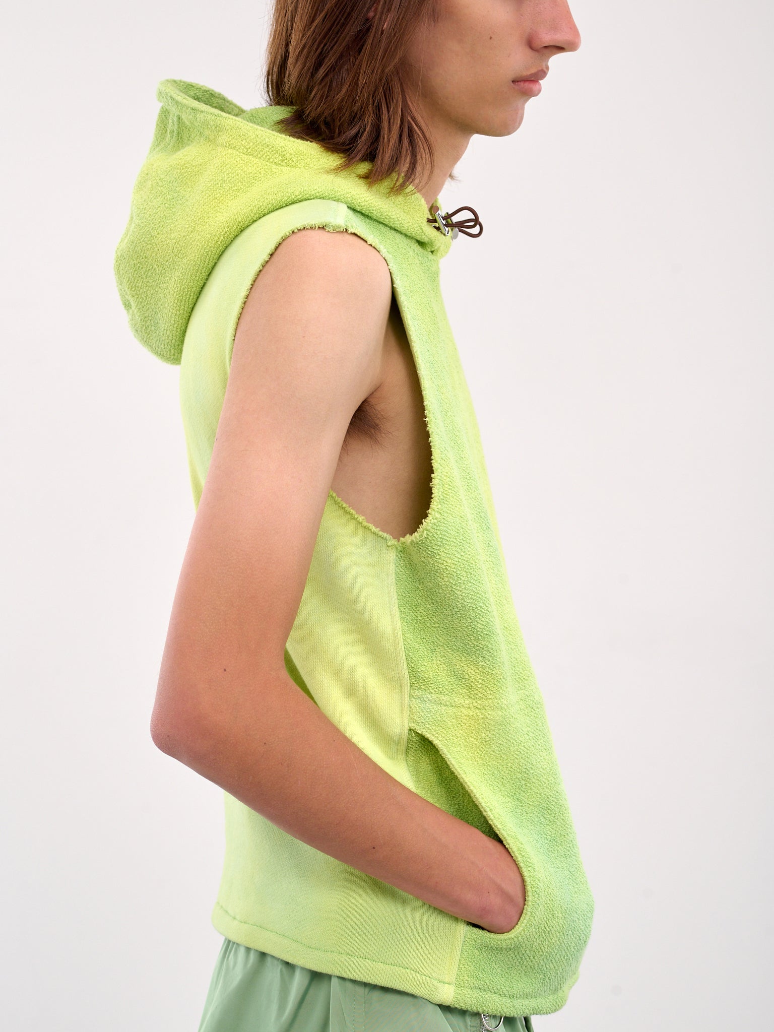Sleeveless Hoodie (TOP-HOODJERS-LIGHT-GREEN)