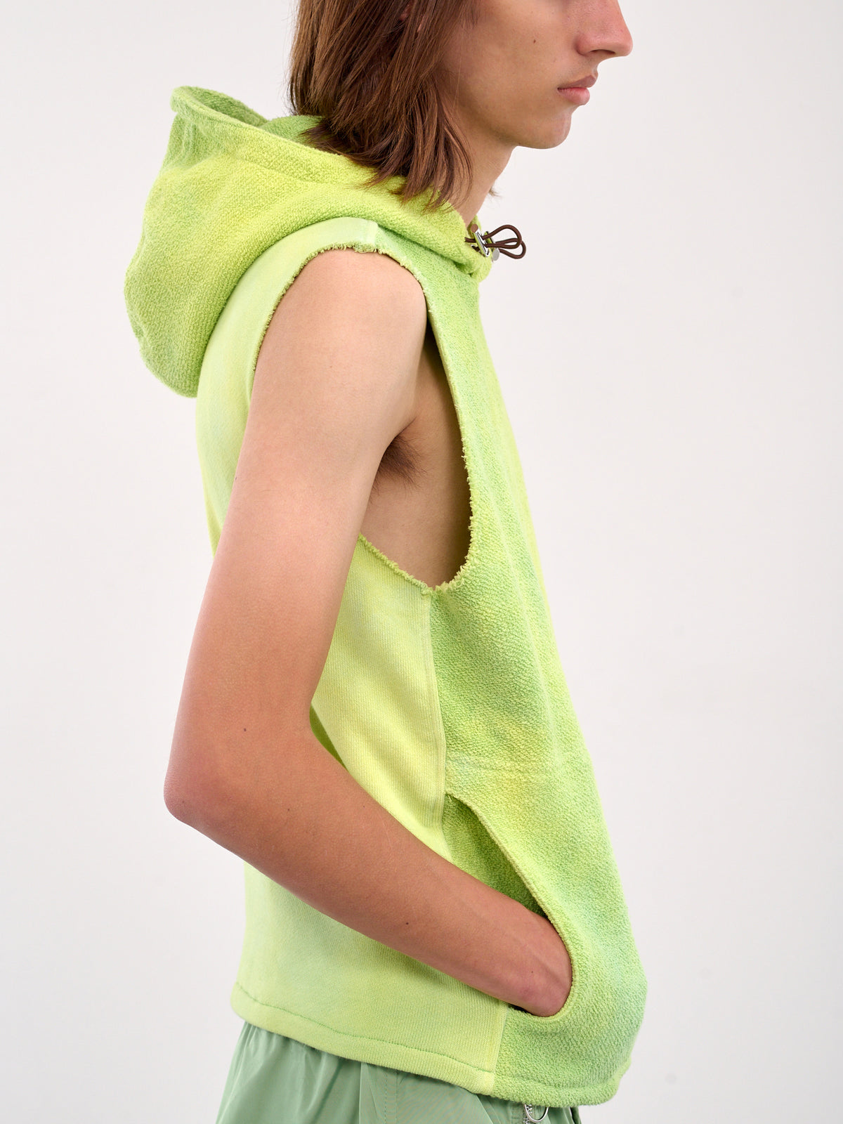 Sleeveless Hoodie (TOP-HOODJERS-LIGHT-GREEN)