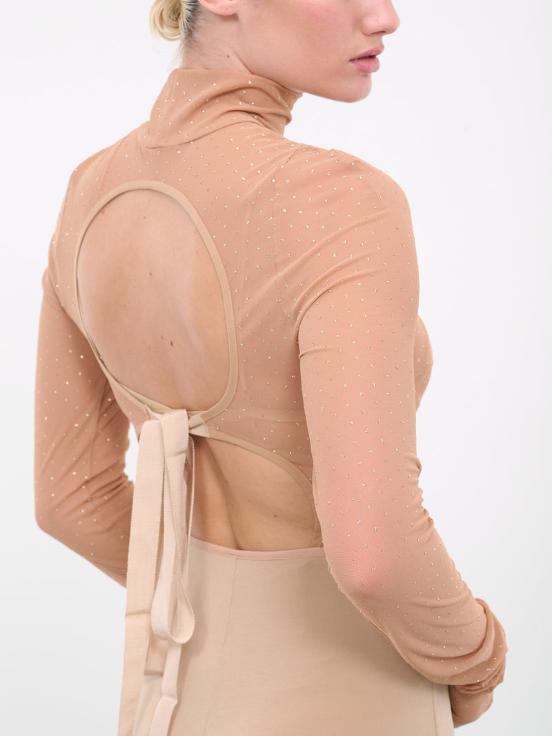 Cut-Out Glitter Bodysuit (TOP057-BESLV)