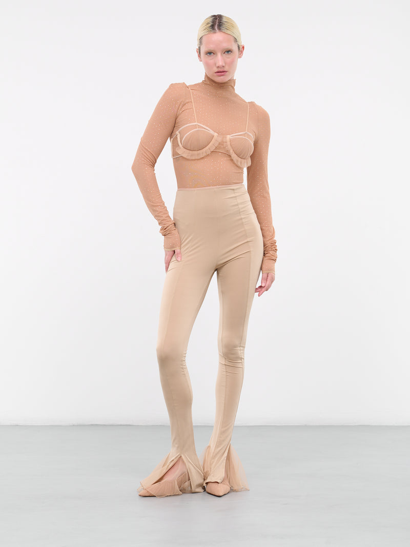 Cut-Out Glitter Bodysuit (TOP057-BESLV)