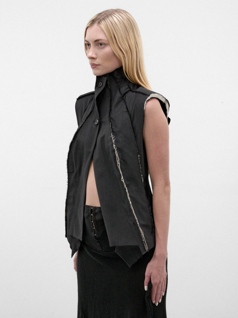 Black Tailored Torso Vest (TORSO-VEST-BLACK)
