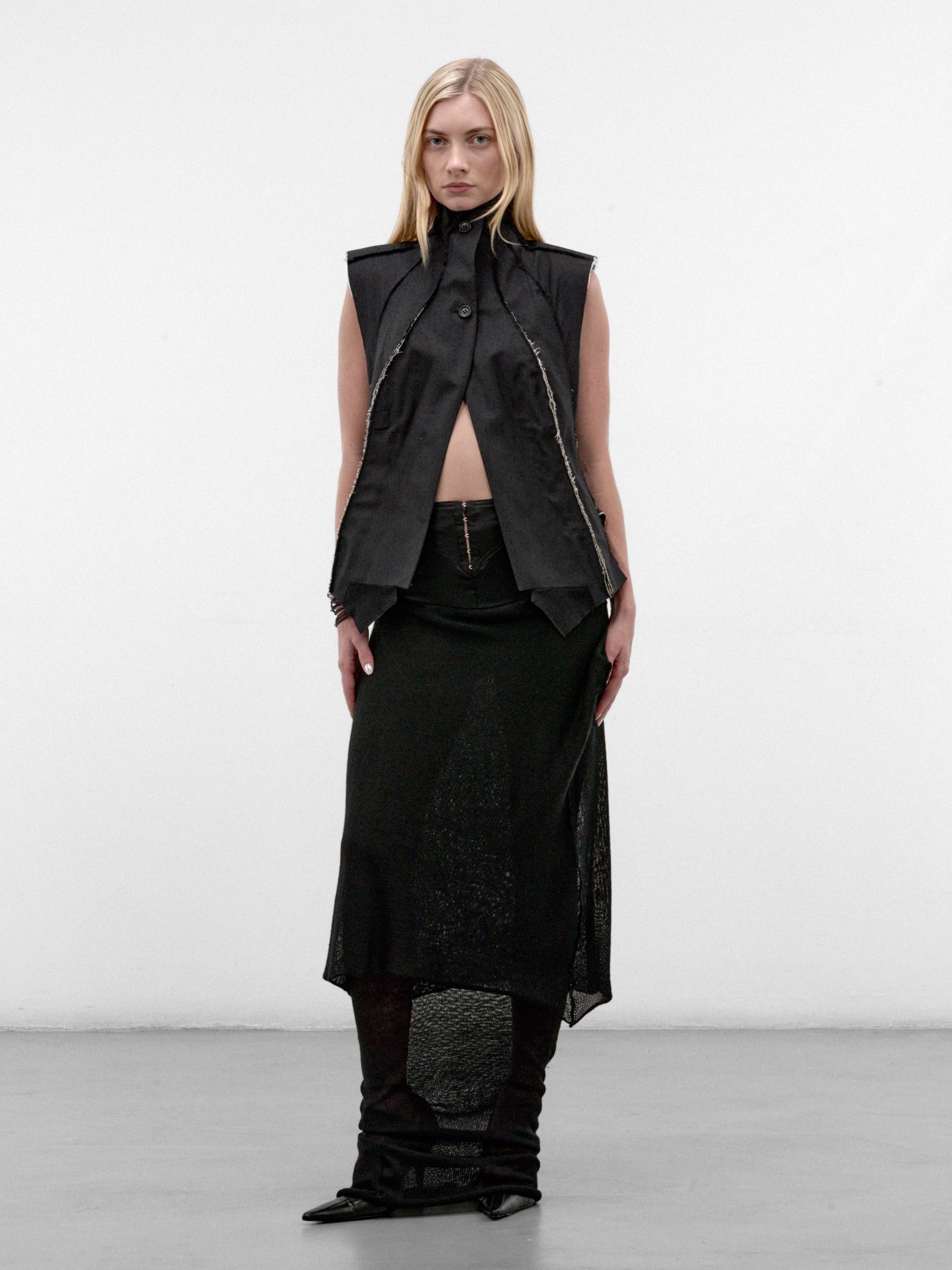 Black Tailored Torso Vest (TORSO-VEST-BLACK)