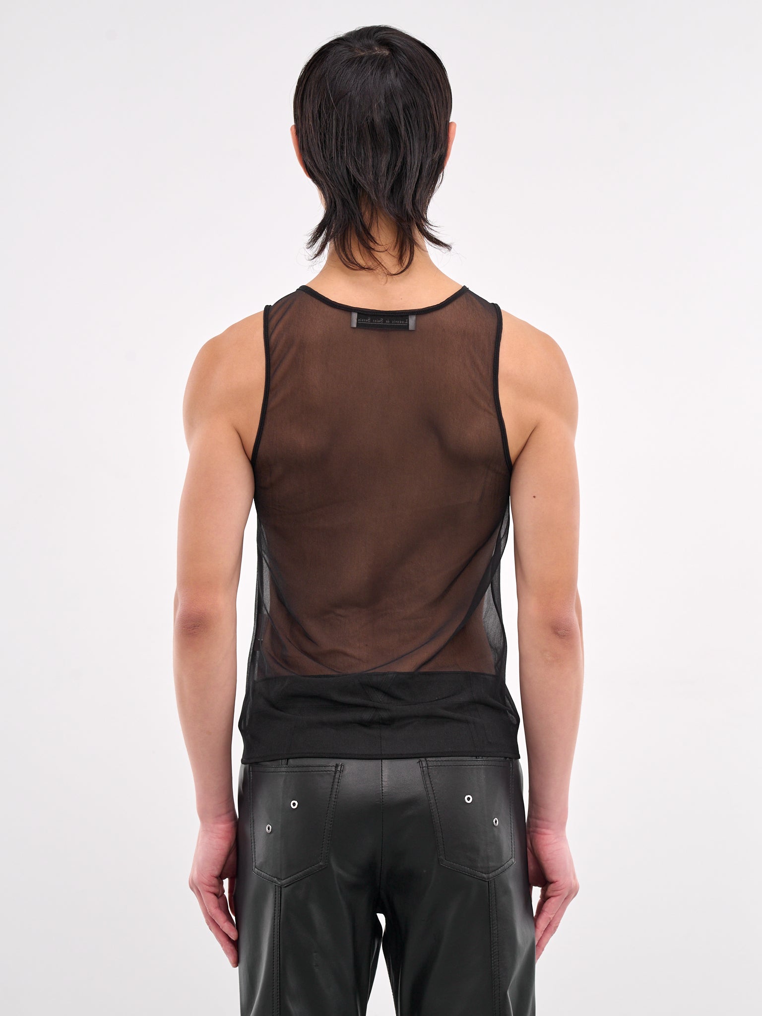 Mesh Logo Tank Top (TP001-U-PL001-BLACK)