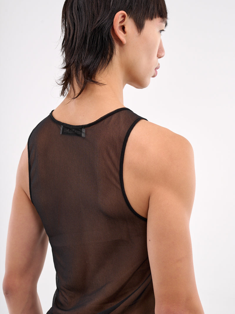Mesh Logo Tank Top (TP001-U-PL001-BLACK)