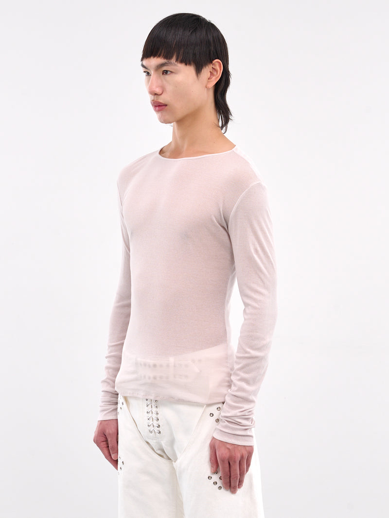 Simple Long Sleeve Tee (TP004-U-CO0025-PEARL)