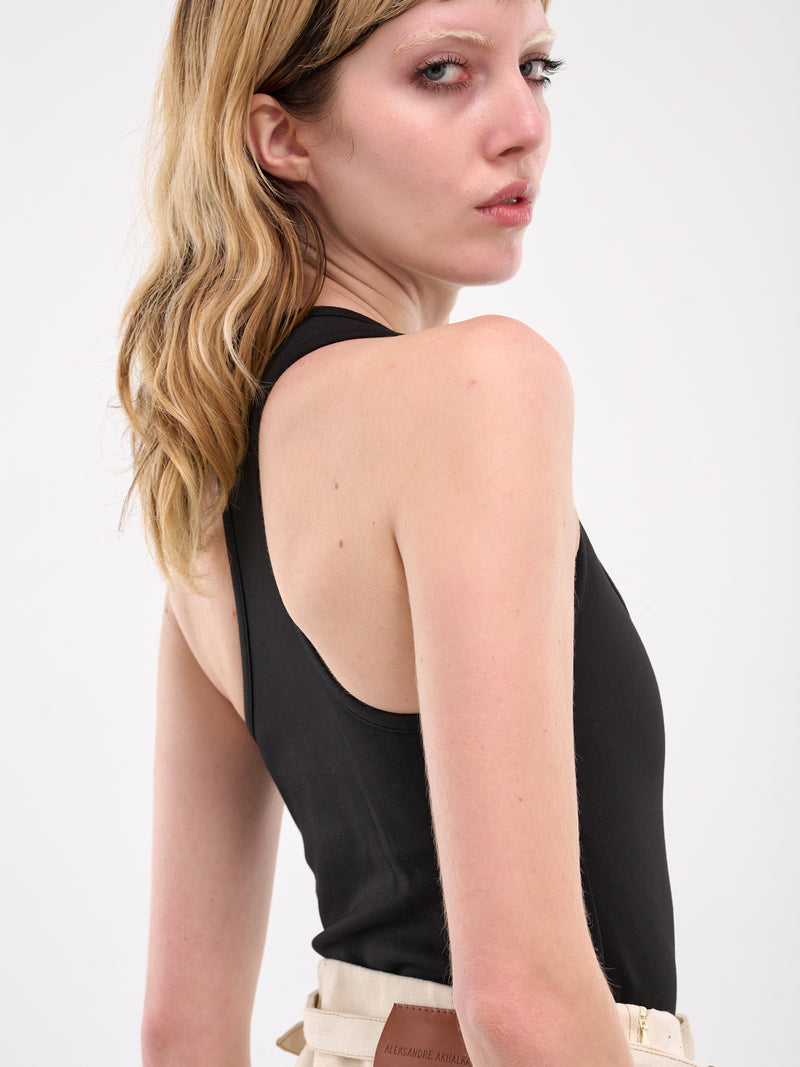 Logo Nameplate Racerback Tank (TP0045FA01-BLACK)