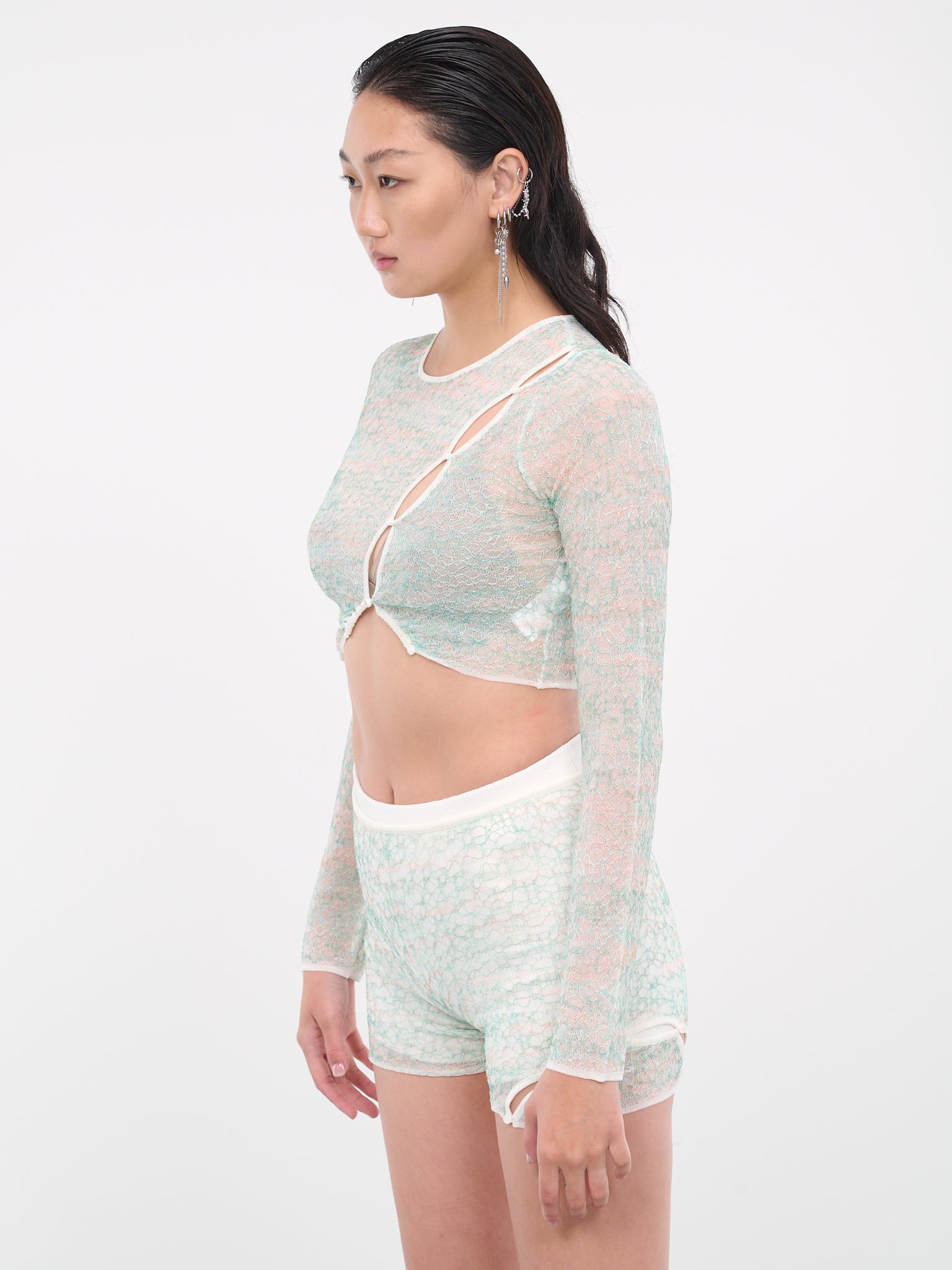 Knit Crop Top (TP006PNK-STRATUS-GREEN)