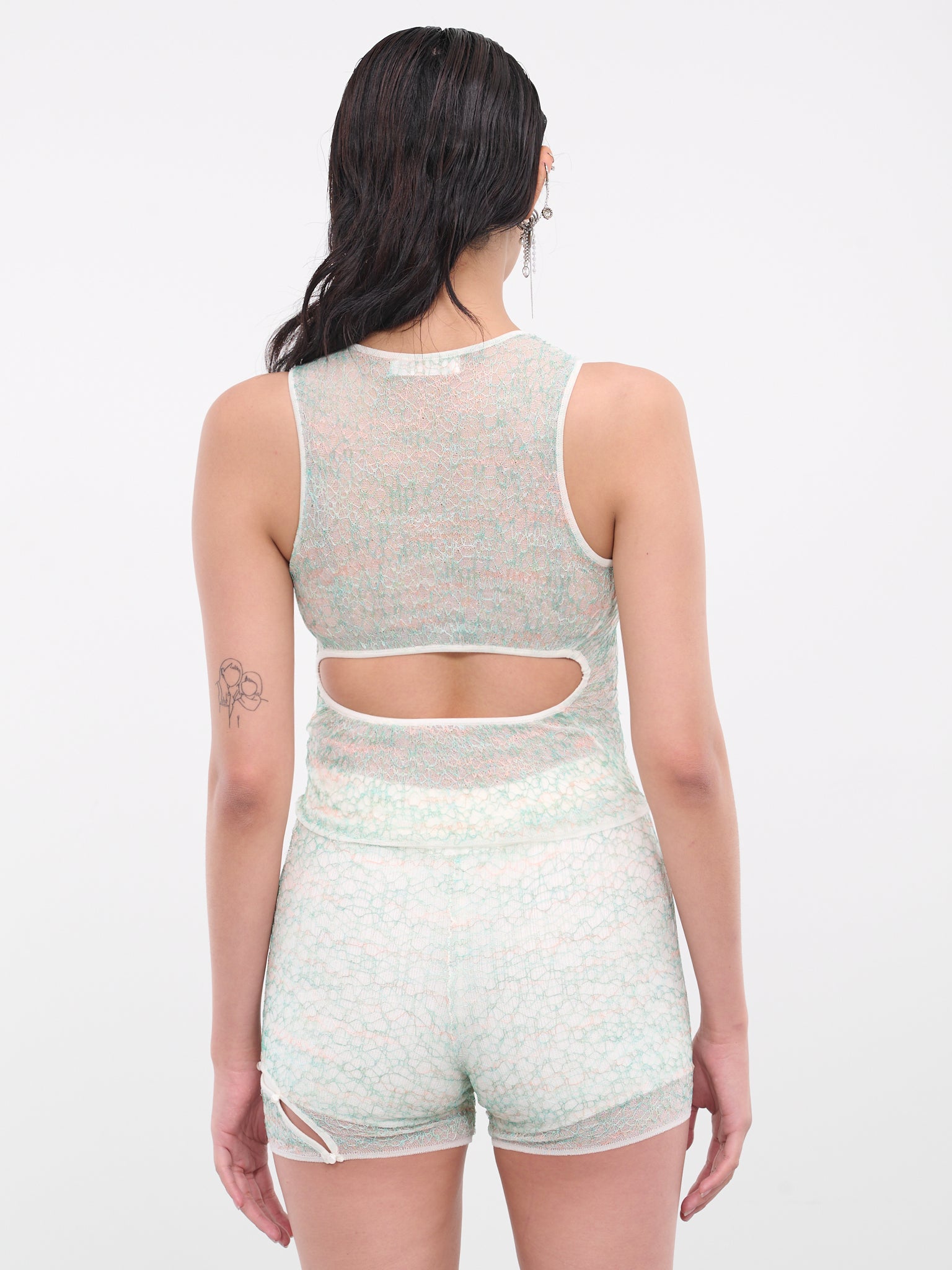 Garter Knit Top (TP007PNK-STRATUS-GREEN)