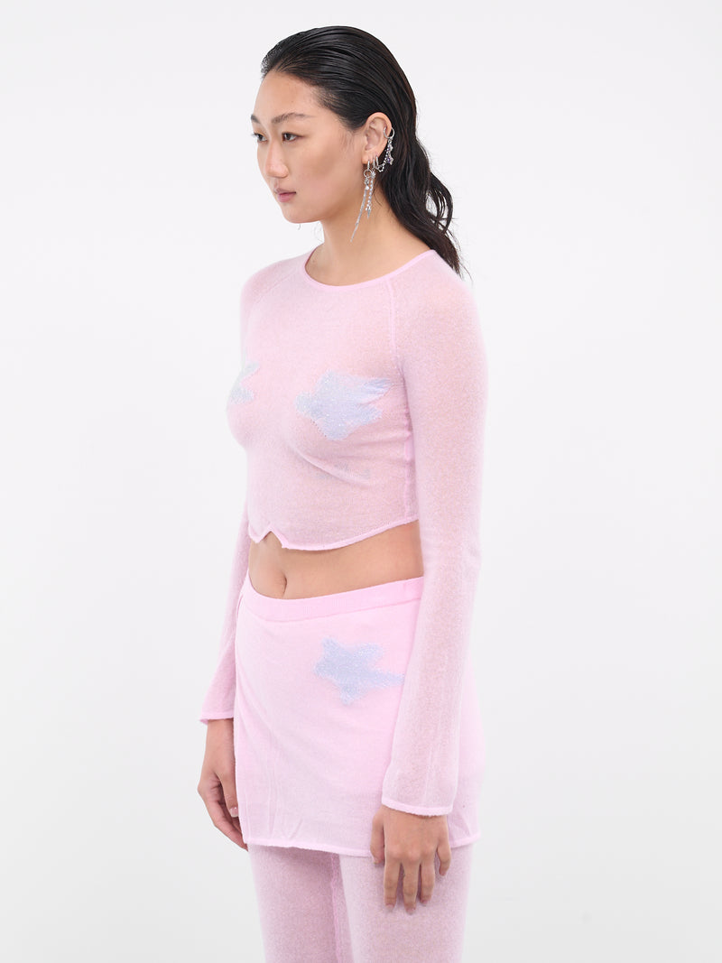 Star Knit Top (TP013PNK-STAR-VIOLET)