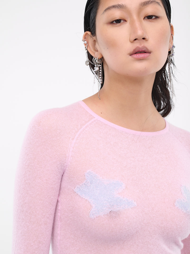 Star Knit Top (TP013PNK-STAR-VIOLET)
