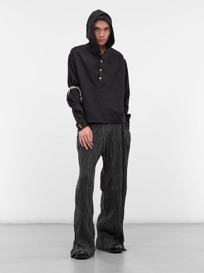 Black Saltina Hooded Long Sleeve (TP04-63-COAL-BLACK)