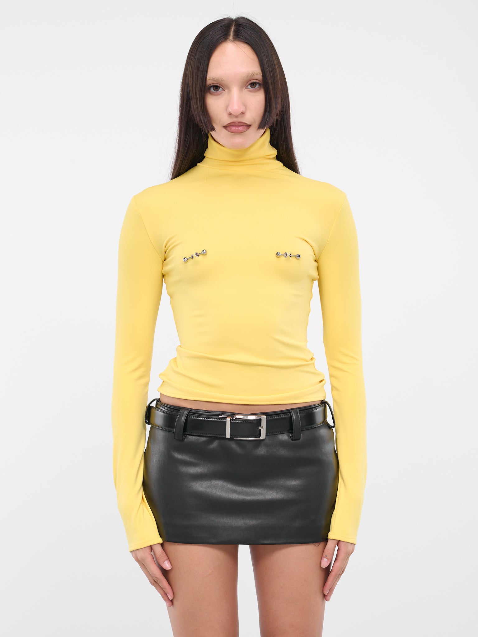 Pierced Turtleneck (TPJRY-E08-YELLOW)