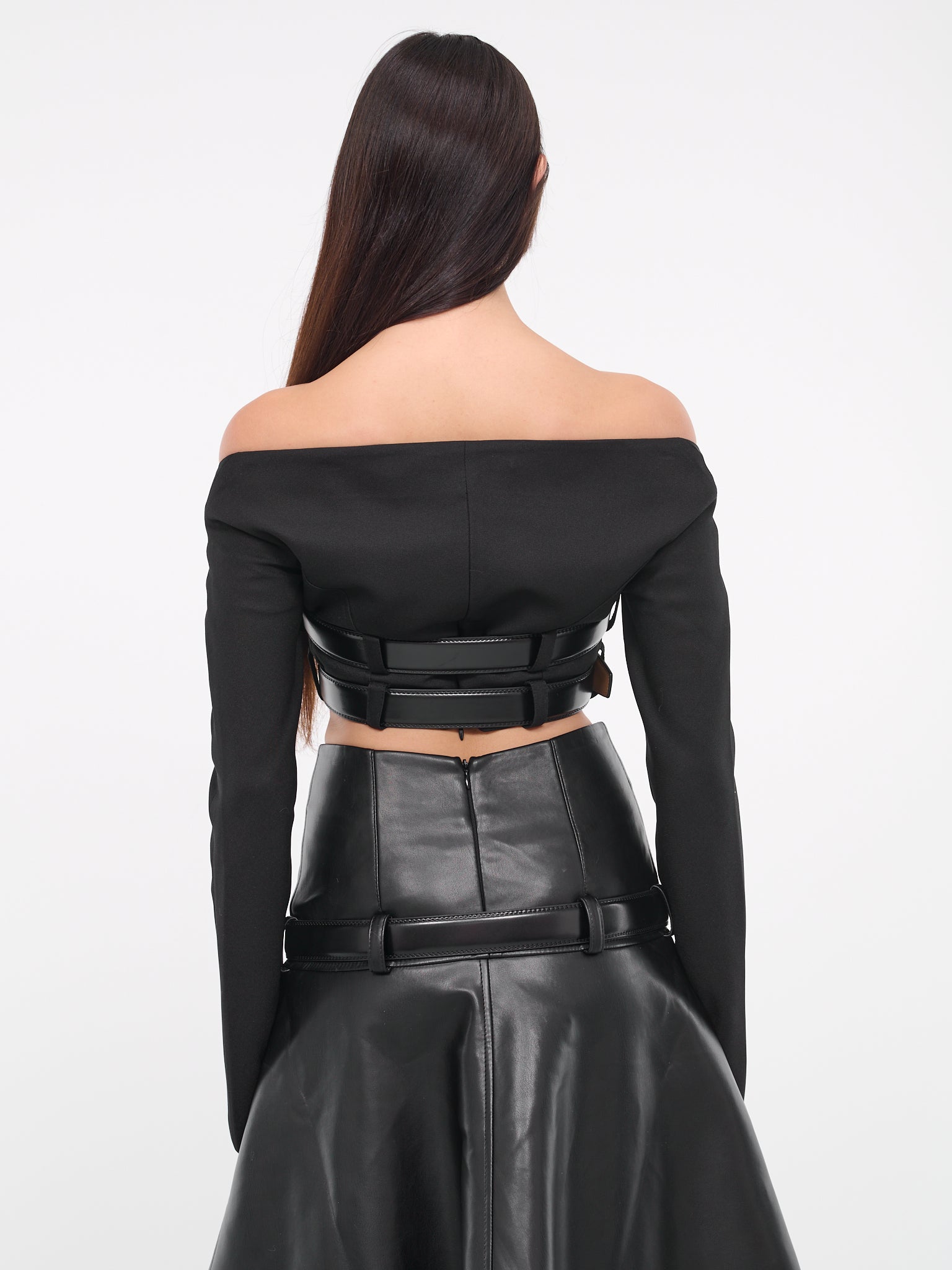 Cleavage Crop Top (TPPLB-K03-BLACK)