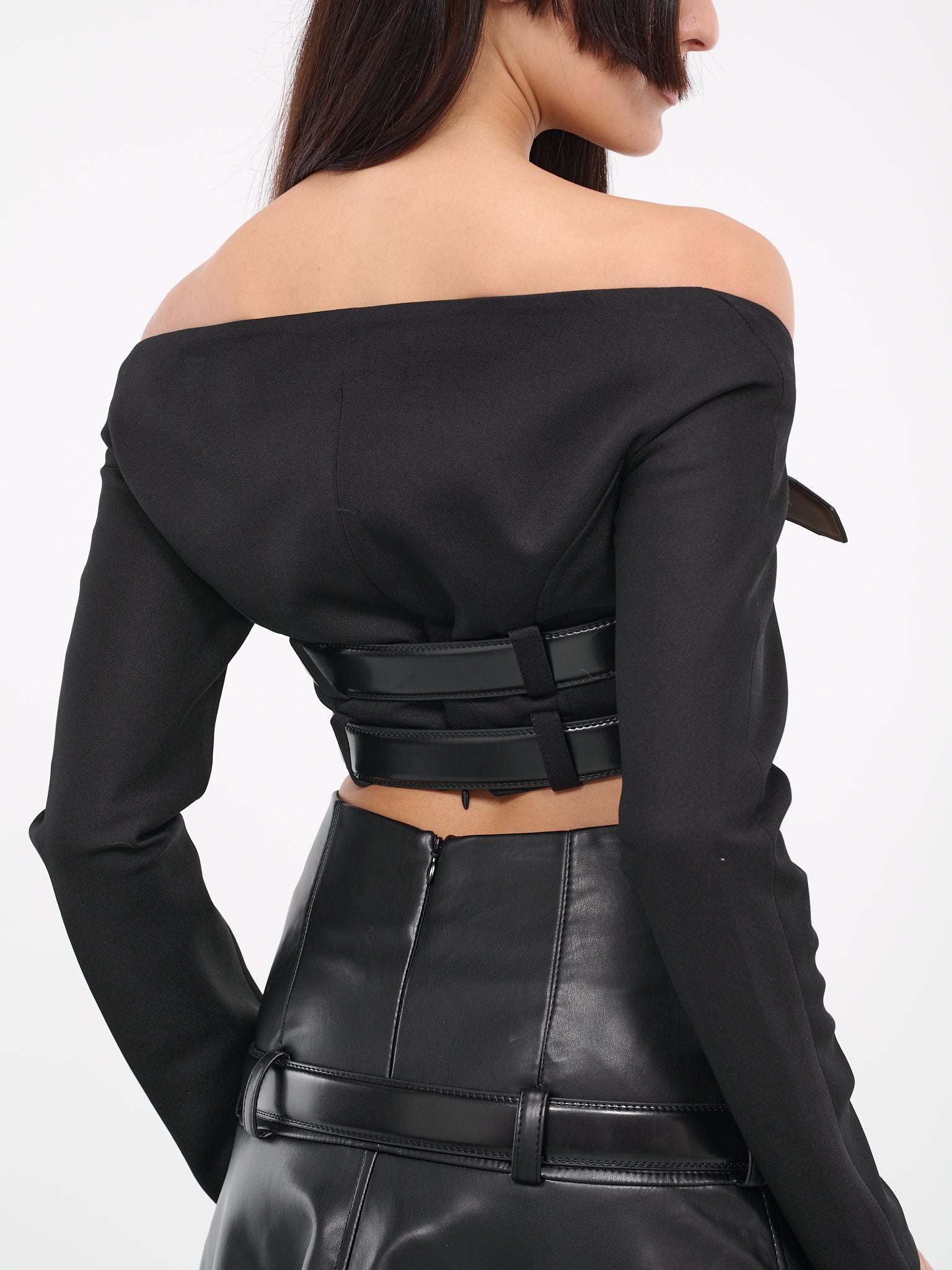 Cleavage Crop Top (TPPLB-K03-BLACK)