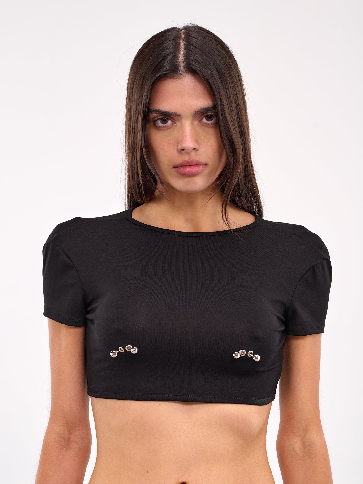 Pierced Crop Top (TPVIBK07-BLACK)
