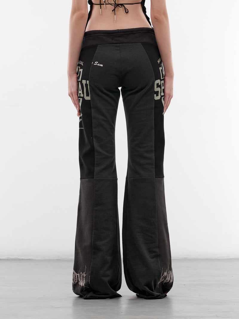 Upcycled Graphic Corset Sweatpants (TR-CO-3-BLACK)