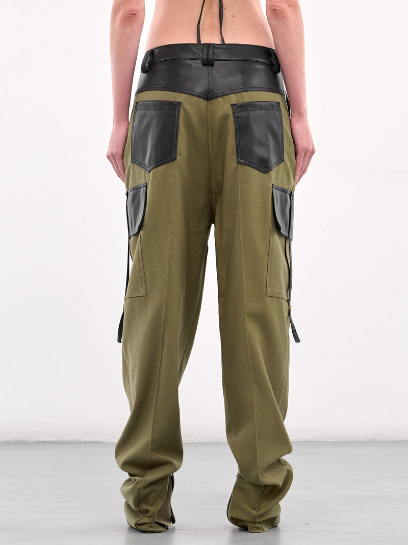 Biker Cargo Trousers (TR01KG-KHAKI-GREEN)