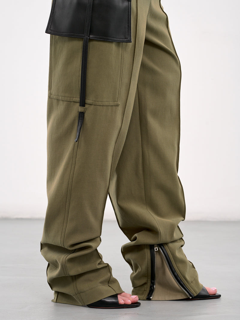 Biker Cargo Trousers (TR01KG-KHAKI-GREEN)