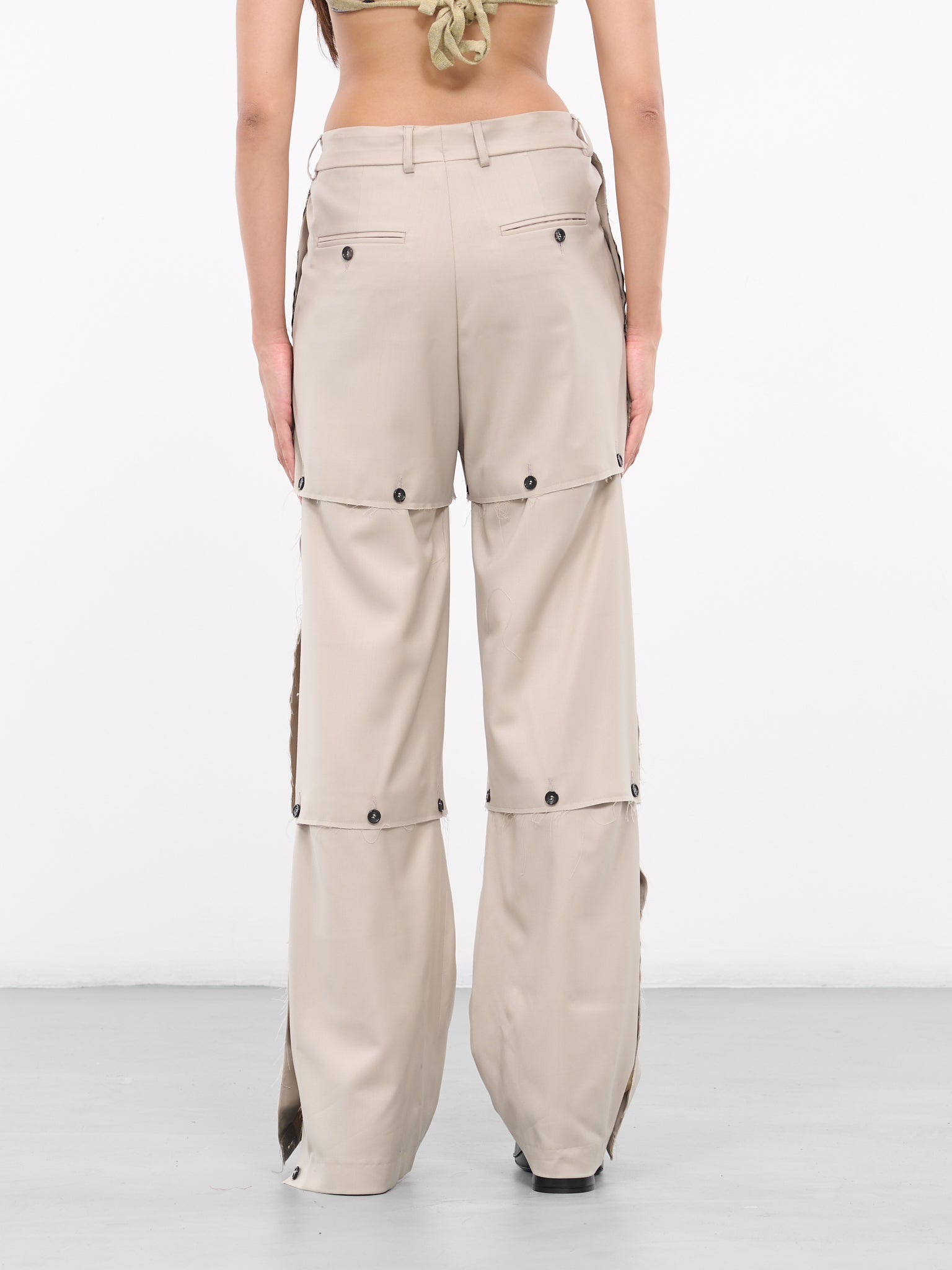 Paneled Trousers (TR02-01-BROWN)