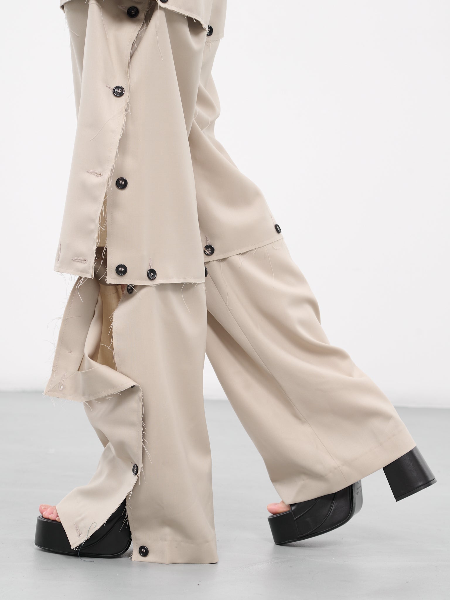 Paneled Trousers (TR02-01-BROWN)