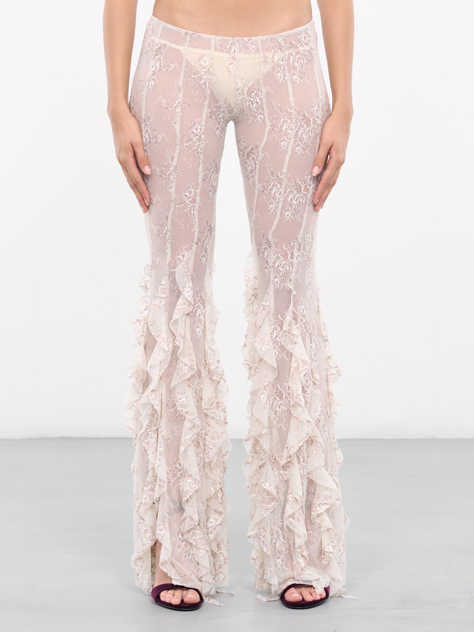 Rhonda Pants (TR023-RHONDA-RUFFLE-OYSTER)