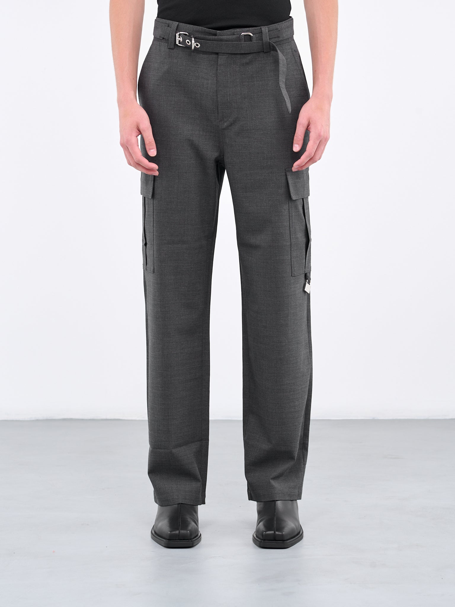 Padlock Cargo Trousers (TR0296-PG1328-929-GREY)