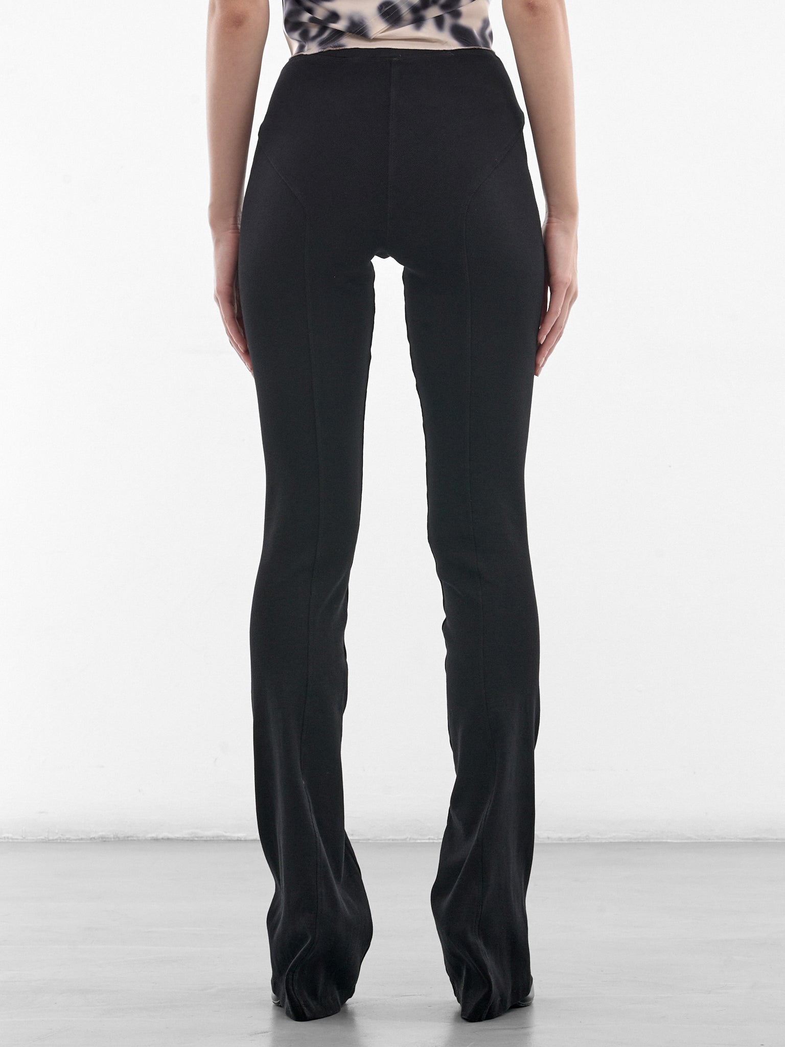 Black Cotton Rib Elevated Leggings (TR03-3-BLACK)
