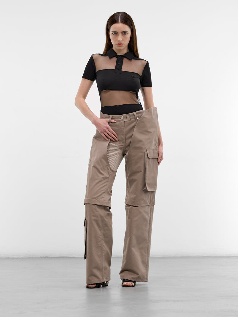 Beige Modular Mecha Cargo Pants (TR04-MECHA-MID-GREY)