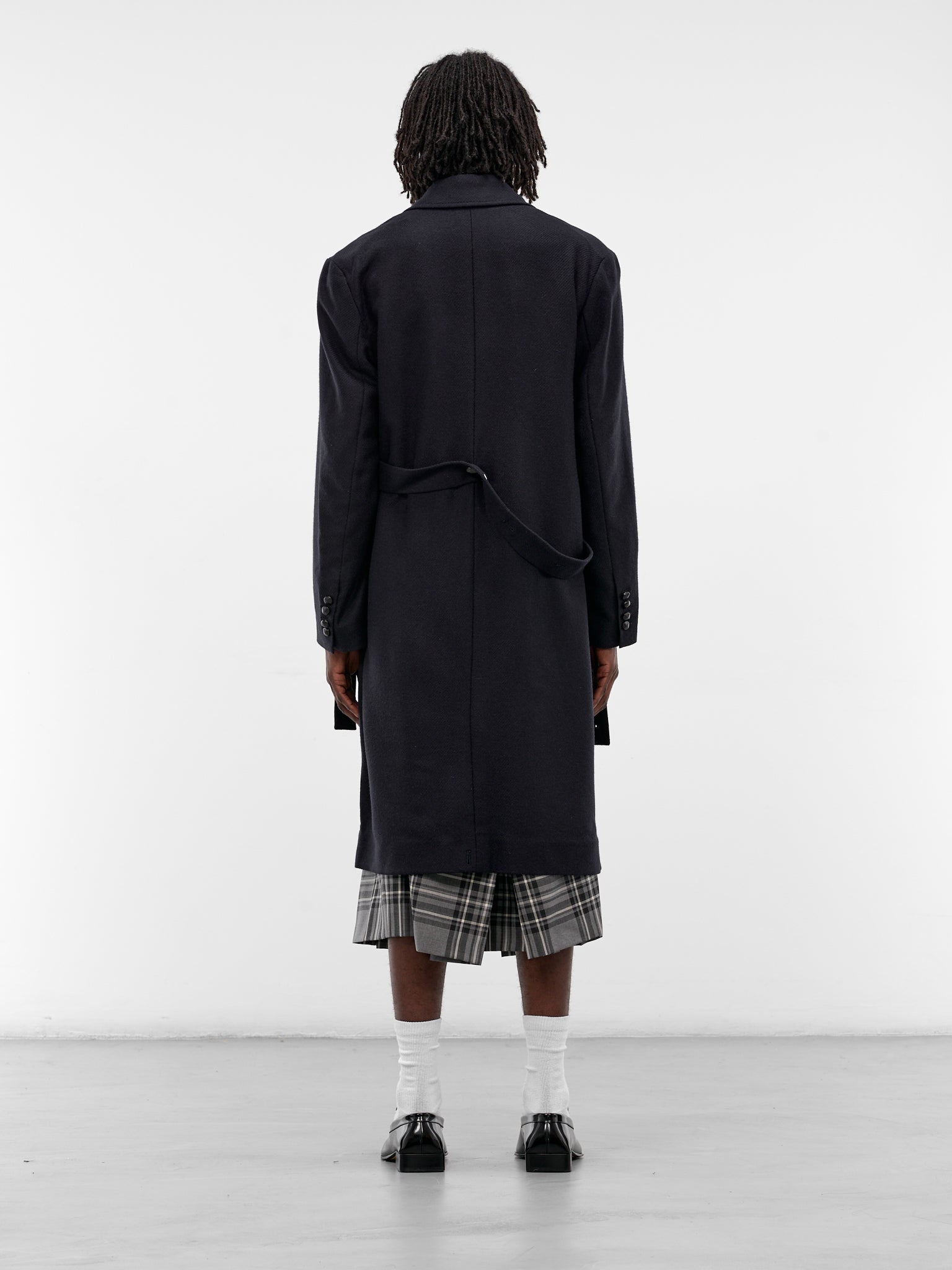 Navy Wool Tweed Travel Coat (TRAVEL-COAT-2-WEED-NAVY)