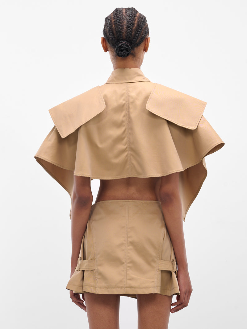 NICOLA BROGNANO Trench Poncho Jacket | H.Lorenzo - back