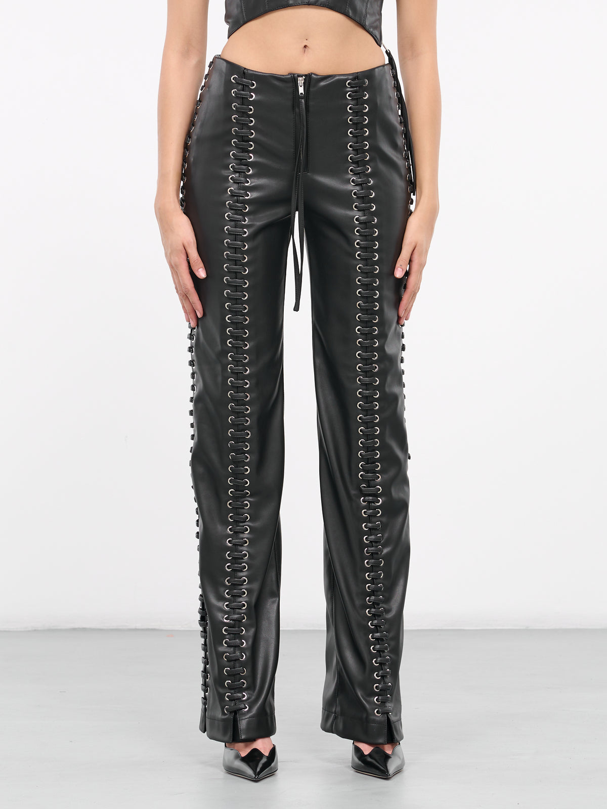 Lace-Up Trousers (TRO01BL-BLACK)