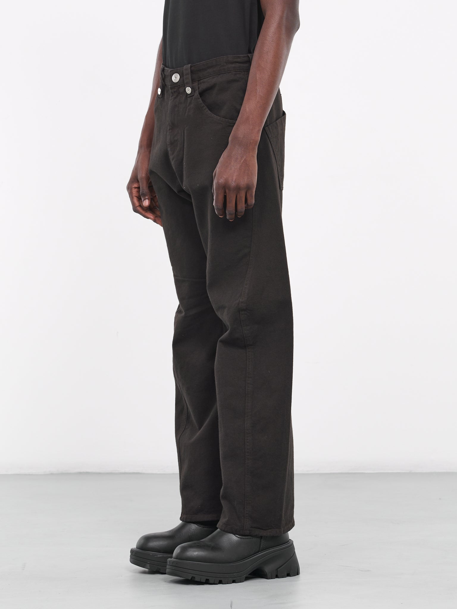 Twisted Trousers (TRS-103-01-DYED-BROWN)