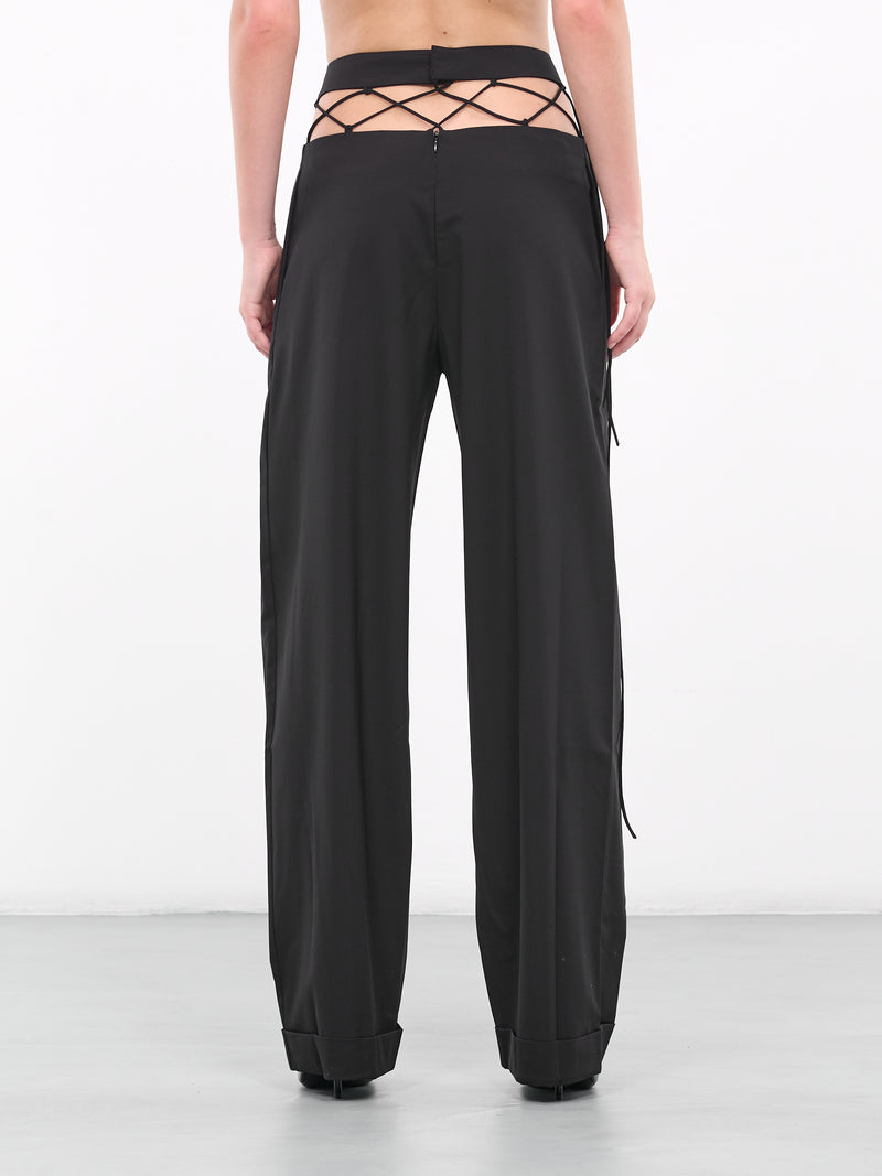 Fishnet Trousers (TRS037-BLACK)