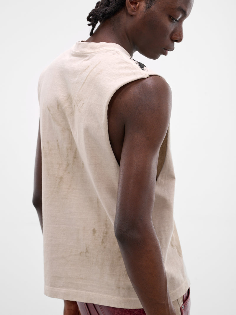 White Death Of A Chopper Tank (TS02-DIRTY-WHITE)