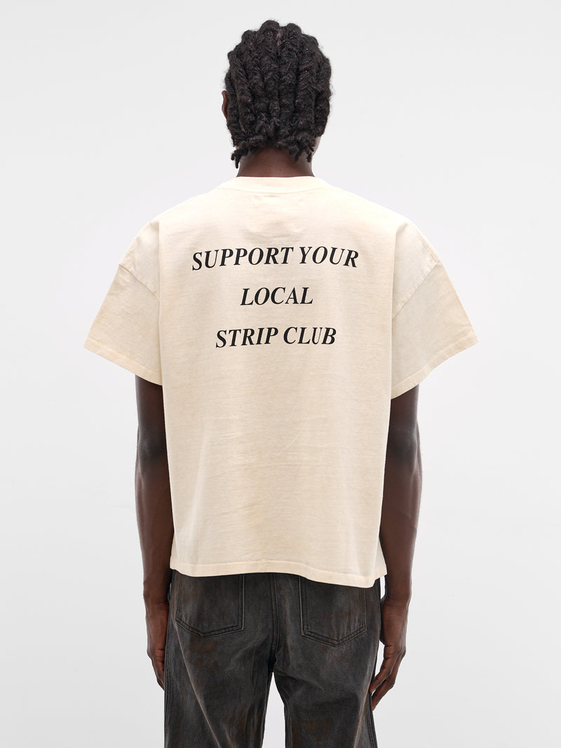 White Boxy Sekrit Club T-Shirt (TS03-DIRTY-WHITE)