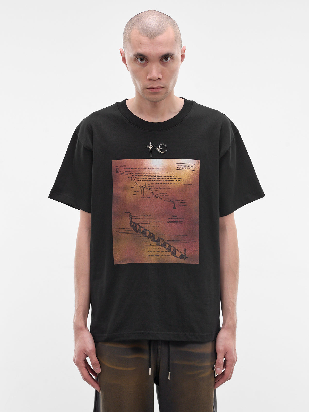 Black Men's Fashion Hell Tee (TS0302-BLACK)